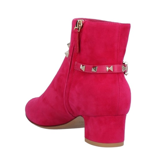 SOLD VALENTINO GARAVANI Pink Ankle Boots - Picture 3 of 4